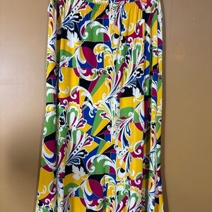 HC329. CSC Studio Midi Skirt Very Colorful Plus Size L